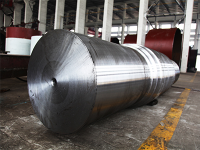 Rotary kiln supporting roller shaft